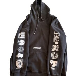 Black Graphic Hoodie